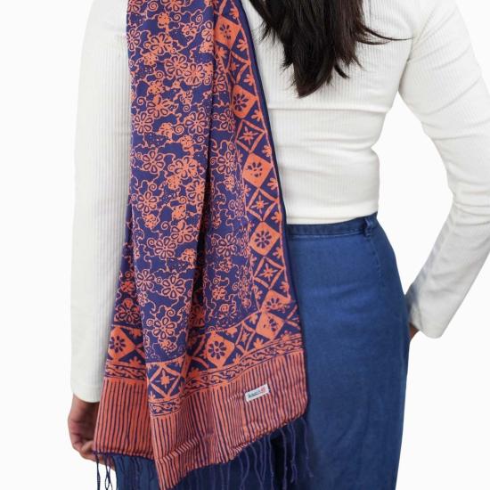  카시 코옵 머플러/스카프 Kasih Coop 핸드 염색 바틱 스카프 - KASIH COOP
