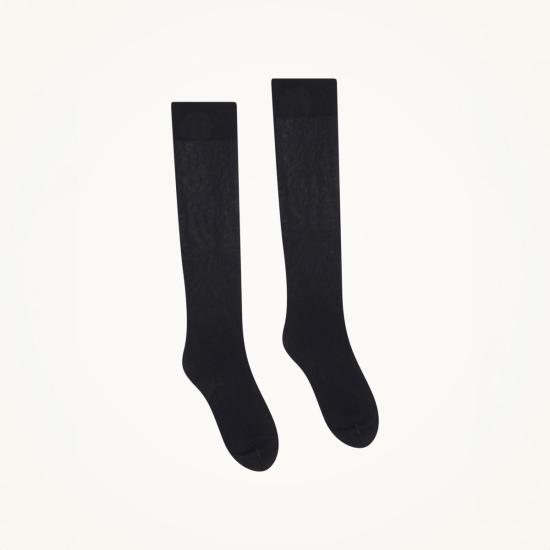  월포드 양말 울포드 새틴 터치 니하이 부츠 - WOLFORD