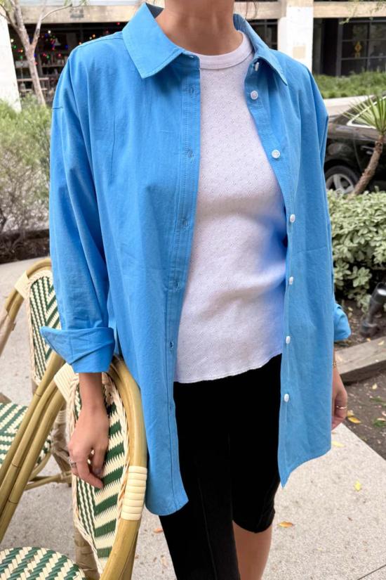  르 본 숍 셔츠 르봉 숍 경량 오웬 셔츠 레이크 블루 - Le Bon Shoppe