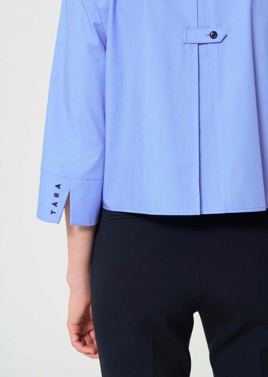  타라 자몬 셔츠 Tara Jarmon Clo 셔츠 스카이 블루 - TARA JARMON