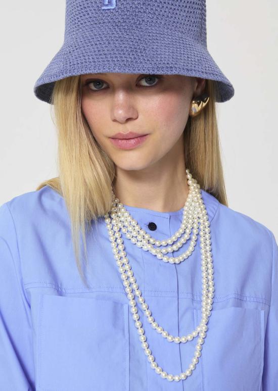  타라 자몬 셔츠 Tara Jarmon Clo 셔츠 스카이 블루 - TARA JARMON