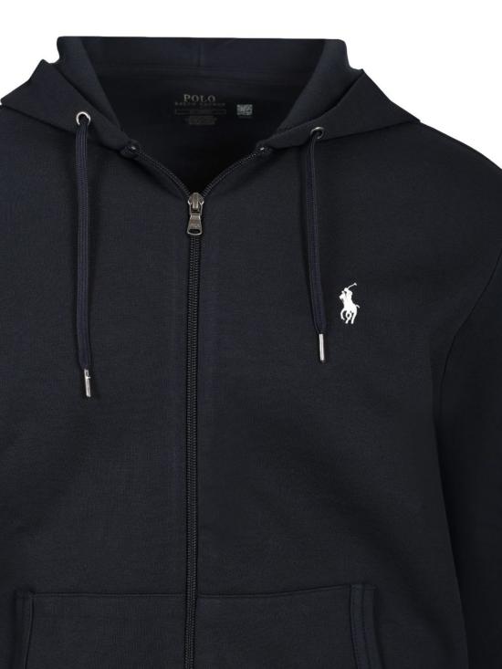  랄프 로렌 스웨터 후드 집업  블랙 - RALPH LAUREN