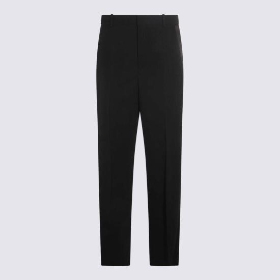  생로랑 스트레이트 팬츠 울  블랙