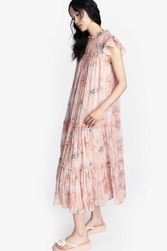  안나 수이 롱 원피스 안나수이 오아시스 블룸스 티어드 맥시 드레스 - ANNA SUI