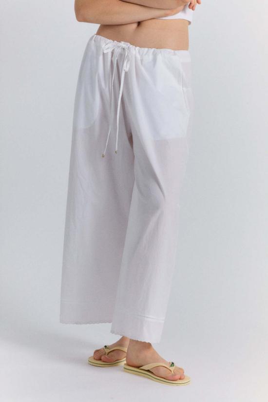  Chan Luu 스트레이트 팬츠 찬 루 라모나 포플린 팬츠 - OTHER BRANDS