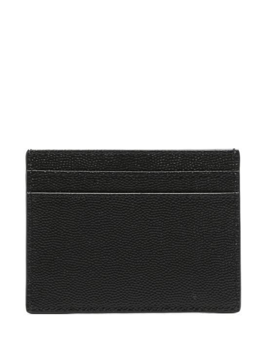 26FW 생로랑 그랑 드 뿌드르 엠보스드 레더 카드 케이스 375946BTY0N 1000 NOIR - SAINT LAURENT
