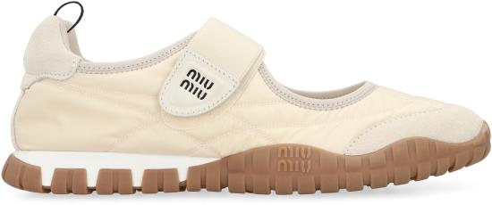  미우미우 플랫 슈즈 5F416EF005D7C F0304 WHITE - MIU MIU