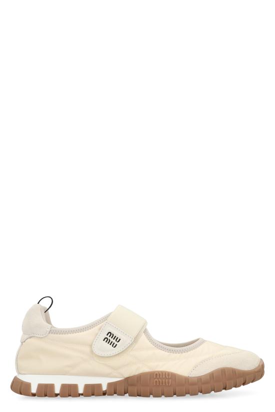  미우미우 플랫 슈즈 5F416EF005D7C F0304 WHITE