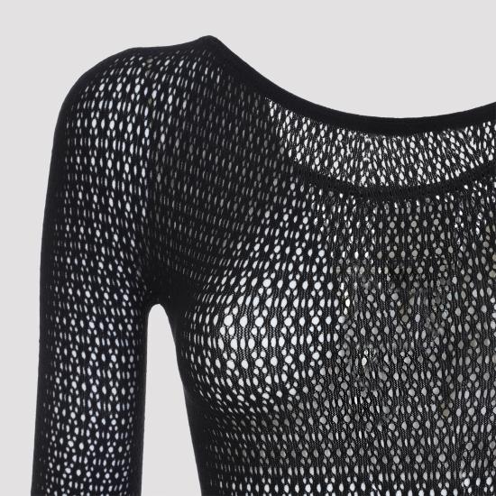 26SS 월포드 점프수트 53461 7005 BLACK - WOLFORD