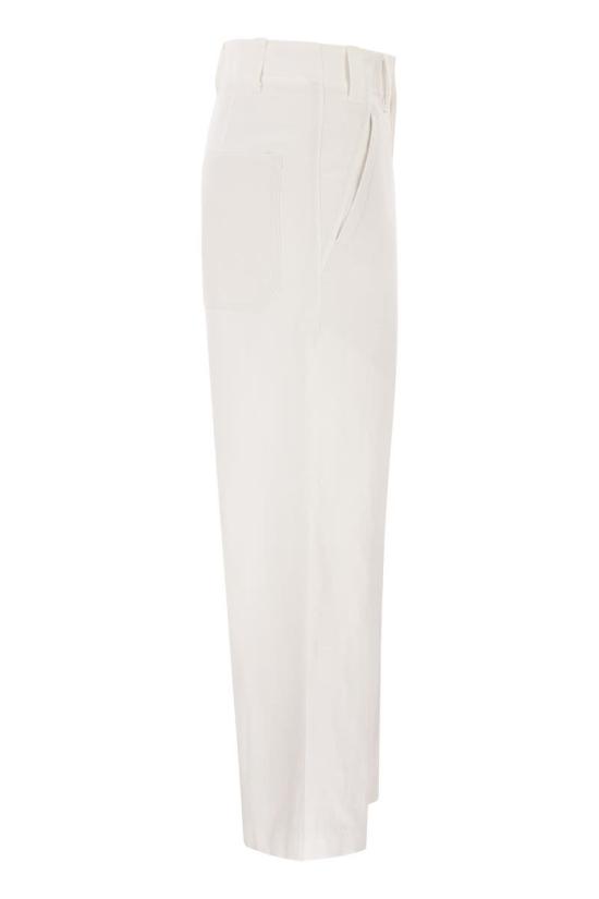 26SS 브루넬로 쿠치넬리 스트레이트 팬츠 ML118P9173 C600 WHITE - BRUNELLO CUCINELLI