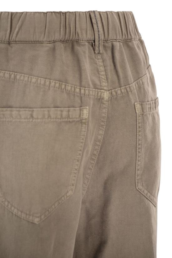 26SS 브루넬로 쿠치넬리 스트레이트 팬츠 ML996P4053 C9325 BROWN - BRUNELLO CUCINELLI