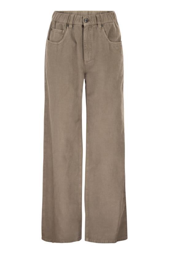 26SS 브루넬로 쿠치넬리 스트레이트 팬츠 ML996P4053 C9325 BROWN