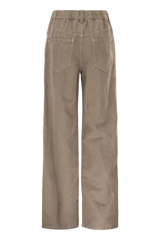 26SS 브루넬로 쿠치넬리 스트레이트 팬츠 ML996P4053 C9325 BROWN - BRUNELLO CUCINELLI