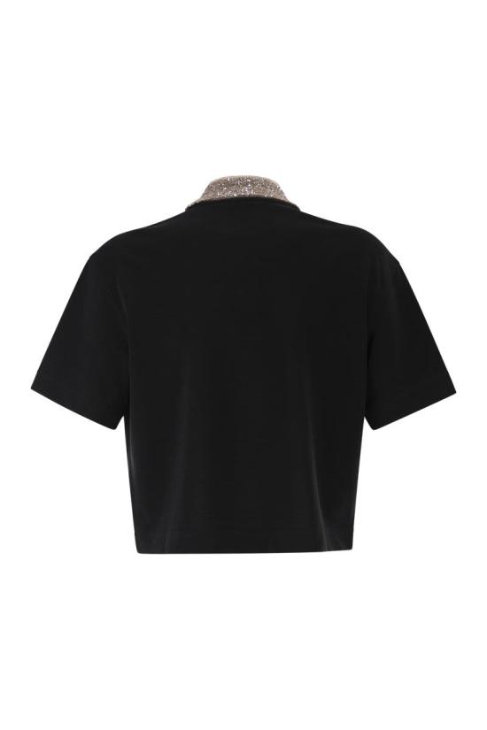 26SS 브루넬로 쿠치넬리 반팔 티셔츠 M0T63EJ105 C101 BLACK - BRUNELLO CUCINELLI