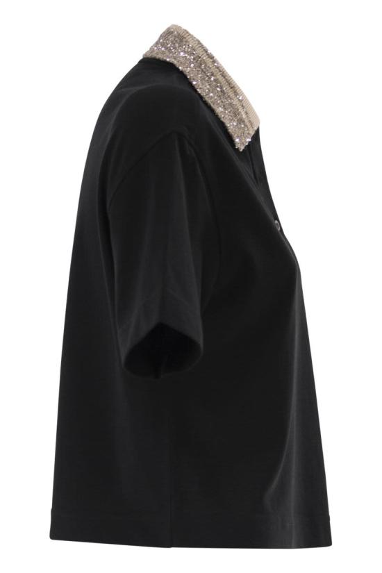 26SS 브루넬로 쿠치넬리 반팔 티셔츠 M0T63EJ105 C101 BLACK - BRUNELLO CUCINELLI