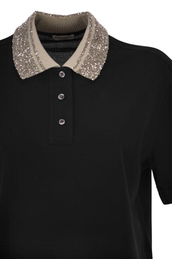 26SS 브루넬로 쿠치넬리 반팔 티셔츠 M0T63EJ105 C101 BLACK - BRUNELLO CUCINELLI