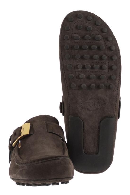 26SS 토즈 스웨이드 뮬 로퍼 XXW58L0JZ00RE0S808 DARK BROWN - TODS