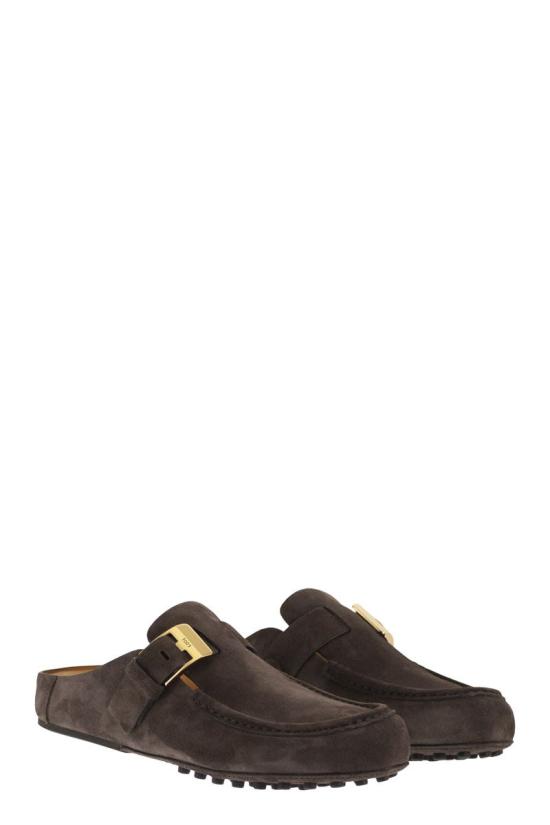 26SS 토즈 스웨이드 뮬 로퍼 XXW58L0JZ00RE0S808 DARK BROWN - TODS