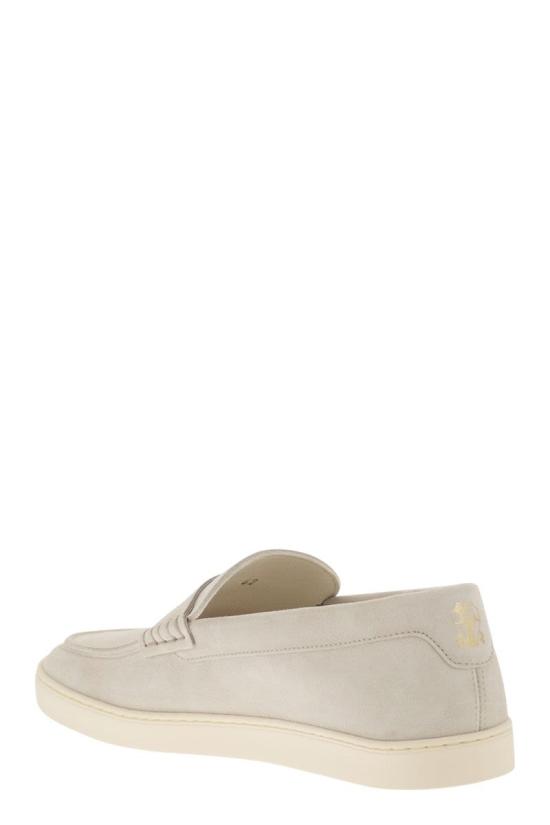 26SS 브루넬로 쿠치넬리 스웨이드 로퍼 스니커즈 MZUSOLP312 C4269 ICE - BRUNELLO CUCINELLI