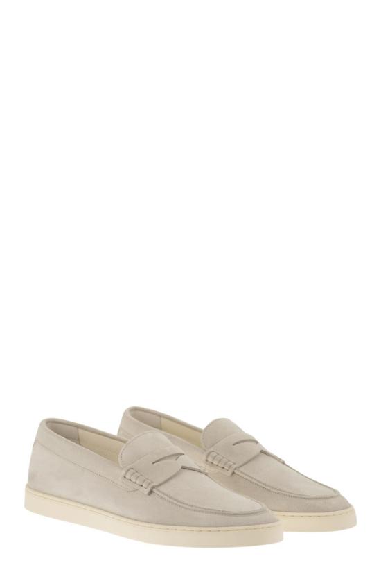 26SS 브루넬로 쿠치넬리 스웨이드 로퍼 스니커즈 MZUSOLP312 C4269 ICE - BRUNELLO CUCINELLI