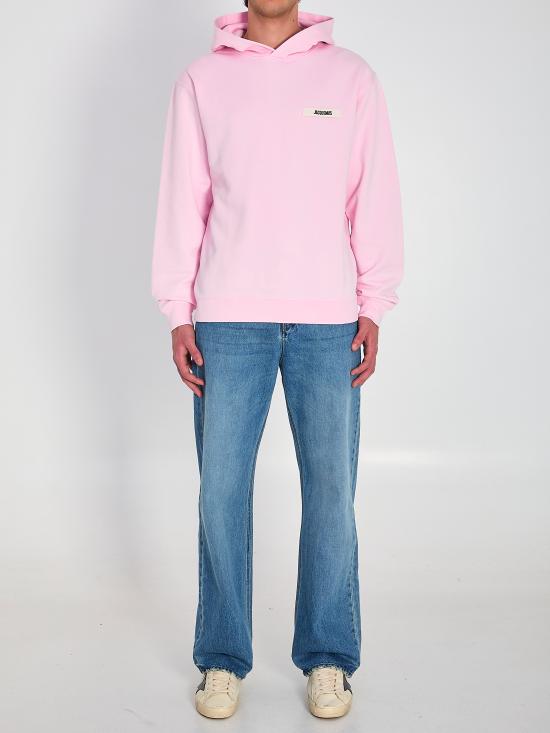 26SS 자크뮈스 그로그랭 후드 티셔츠 HOM00247AJ00126 431 PINK - JACQUEMUS