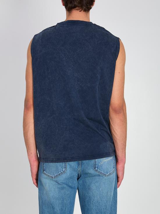 26SS 오프화이트 반팔 티셔츠 OMAC02FS26JER001 4001 BLUE - OFF WHITE