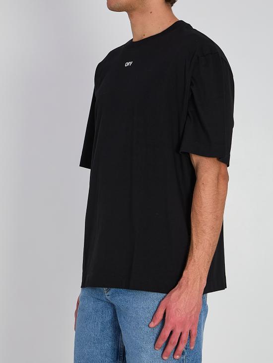 26SS 오프화이트 반팔 티셔츠 OMAA120S26JER00I 0001 BLACK - OFF WHITE