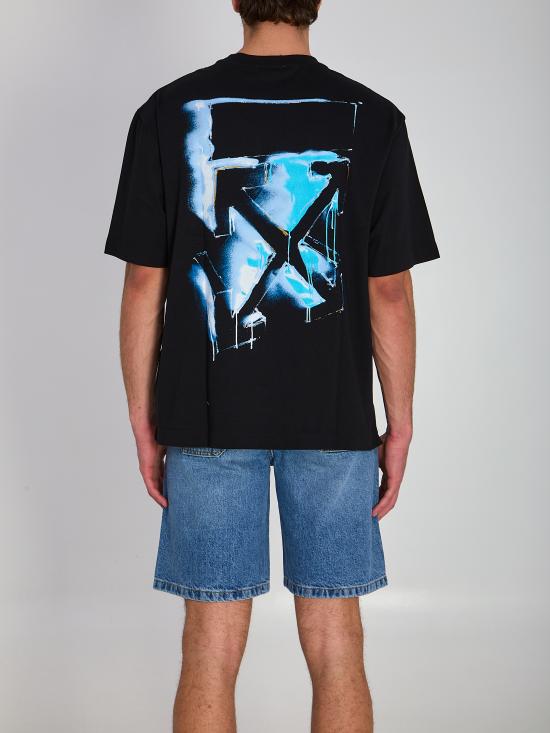 26SS 오프화이트 반팔 티셔츠 OMAA120S26JER00I 0001 BLACK - OFF WHITE