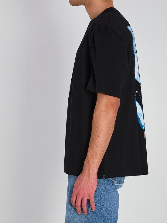 26SS 오프화이트 반팔 티셔츠 OMAA120S26JER00I 0001 BLACK - OFF WHITE