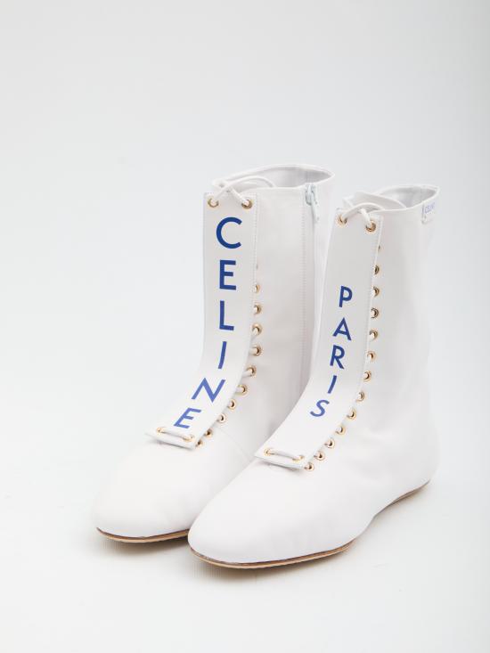 26SS 셀린느 발레 하이 레이스업 부츠 366535272C OOIA WHITE - CELINE