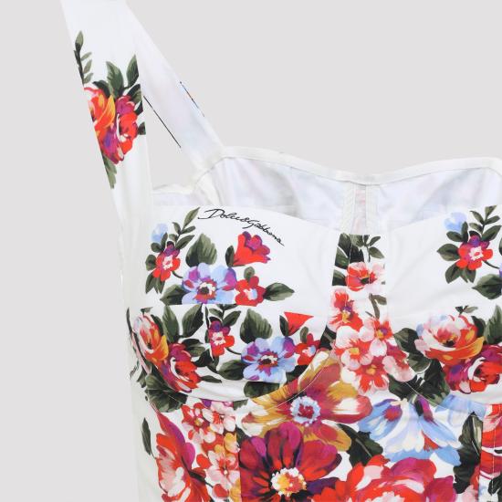 26SS 돌체앤가바나 미디 원피스 F6TTGTHS5UU HA5ZO WHITE - DOLCE & GABBANA