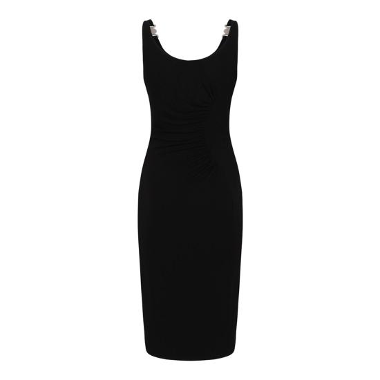 26SS 베르사체 미디 원피스 10226061A14475 1B000 BLACK - VERSACE