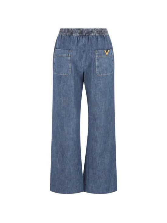 26SS 발렌티노 가라바니 스트레이트 팬츠 BDD21K9YA 558 BLUE - VALENTINO GARAVANI