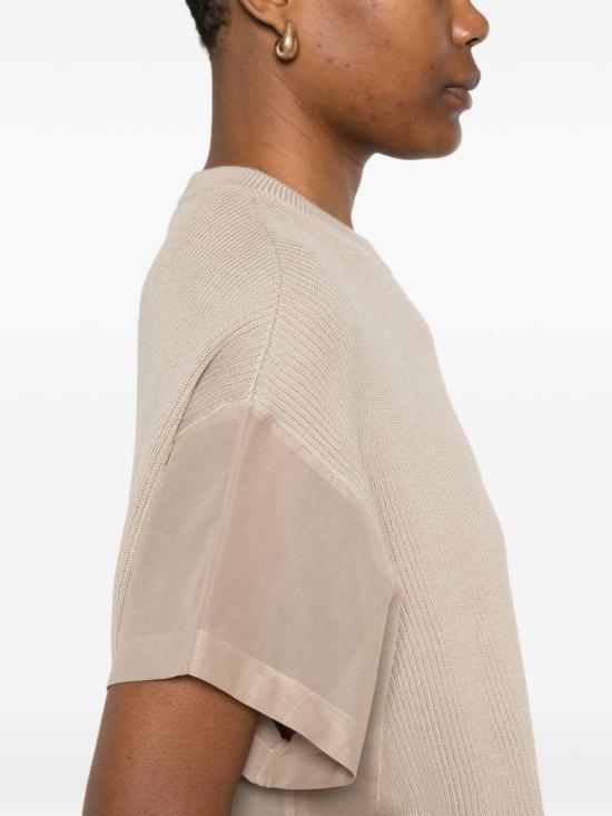 26SS 브루넬로 쿠치넬리 반팔 티셔츠 M19259500C9643 BEIGE - BRUNELLO CUCINELLI