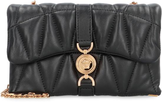 26SS 베르사체 클레이오 퀼티드 나파 미니백 10177401A129751B00V BLACK - VERSACE