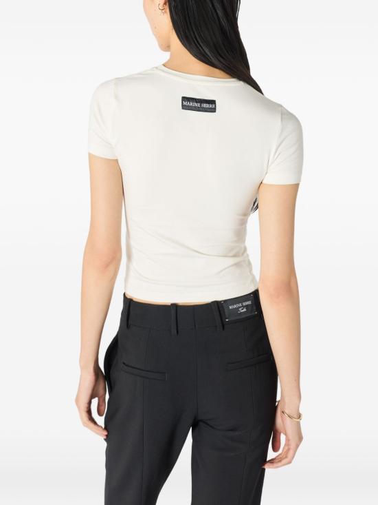 26SS 마린세르 반팔 티셔츠 WTT012ACJER0115WH10 WHITE - MARINE SERRE