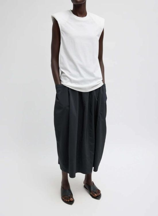  티비 롱 스커트 나일론 랜턴 - TIBI