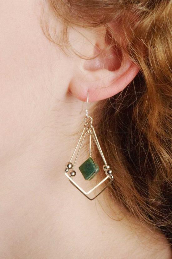  Ten Thousand Villages 이어링 만 개의 마을 터키석 마법 귀걸이 - OTHER BRANDS