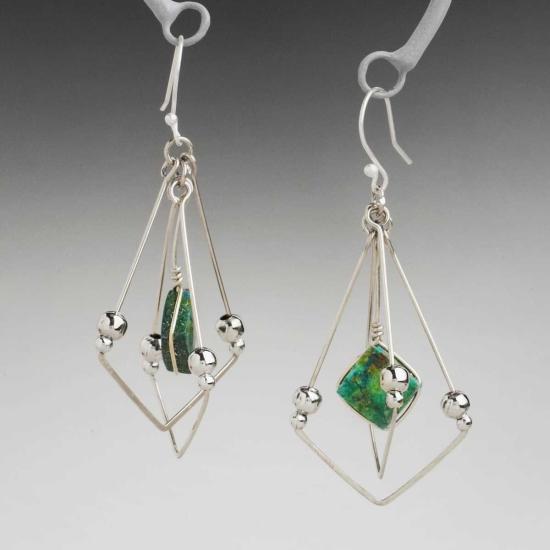  Ten Thousand Villages 이어링 만 개의 마을 터키석 마법 귀걸이 - OTHER BRANDS