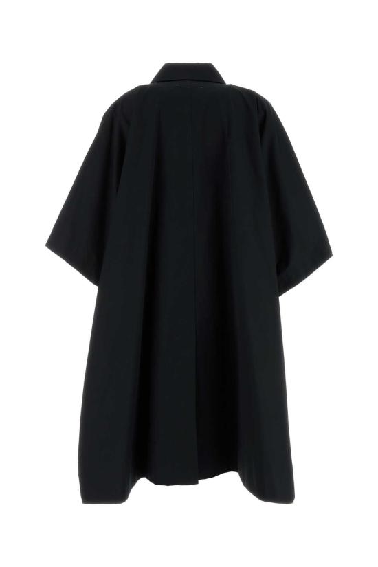  MM6 메종마르지엘라 코트 Mm6 메종 마르지엘라 코튼 오버 블랙 - MM6 MAISON MARGIELA