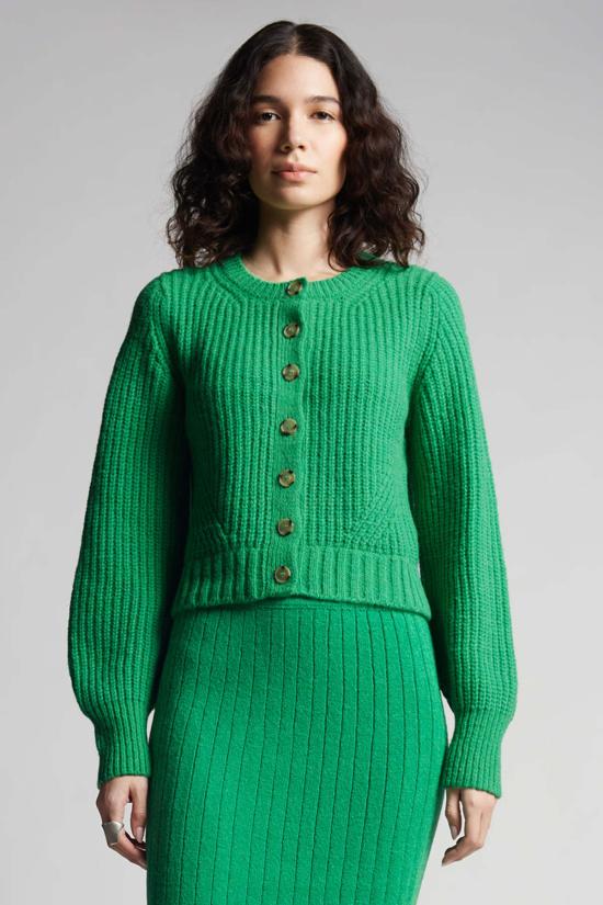  일레븐 식스 가디건 베카 카디건 에메랄드 - ELEVEN SIX