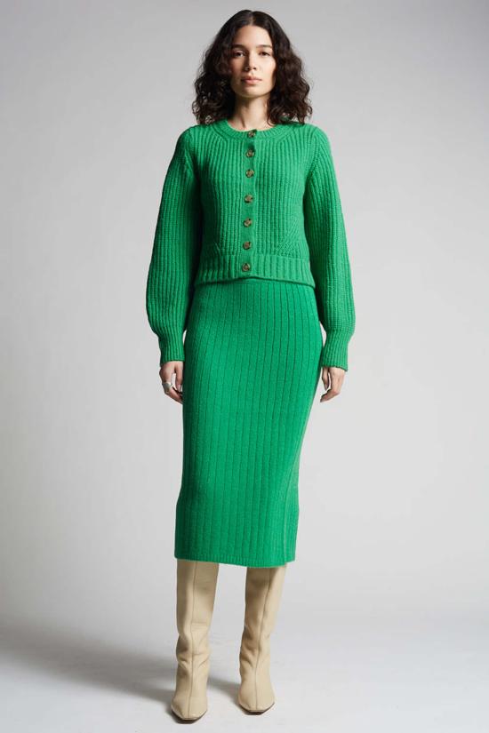  일레븐 식스 가디건 베카 카디건 에메랄드 - ELEVEN SIX