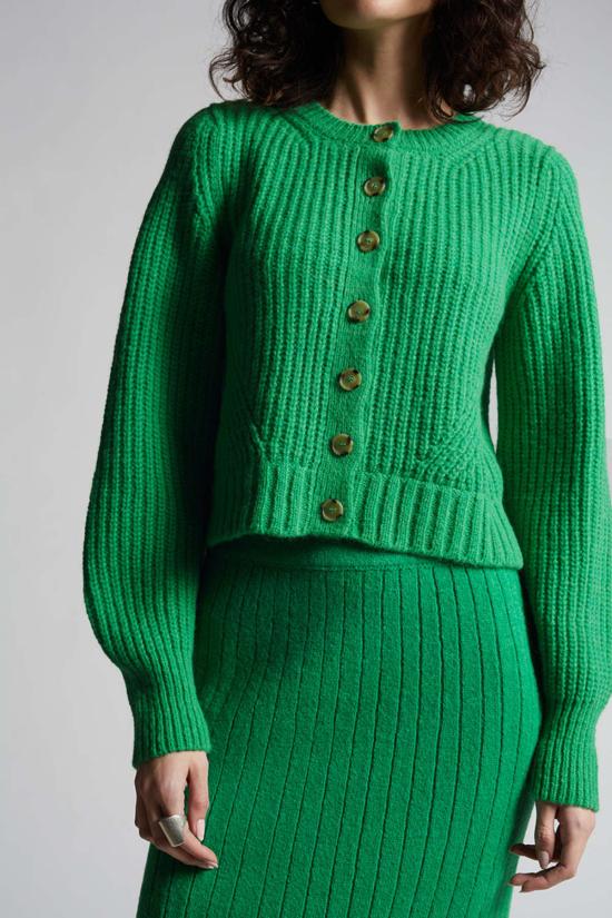  일레븐 식스 가디건 베카 카디건 에메랄드 - ELEVEN SIX