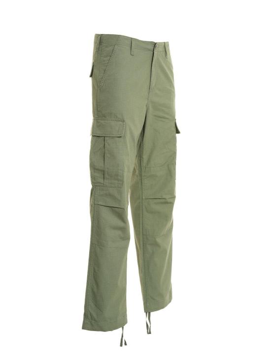  칼하트 스트레이트 팬츠 카하트 로고 패치 스트레이트 레그  (녹색) - CARHARTT