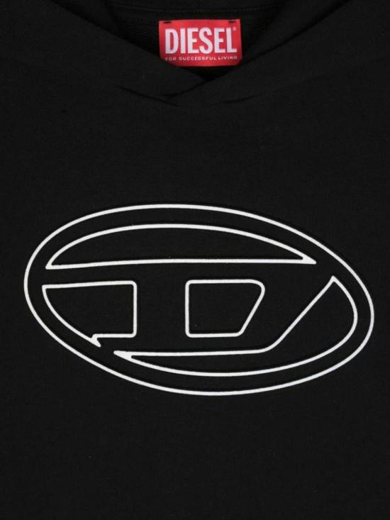  [키즈] 디젤 풀오버 키즈  스비고발후드 블랙 - DIESEL