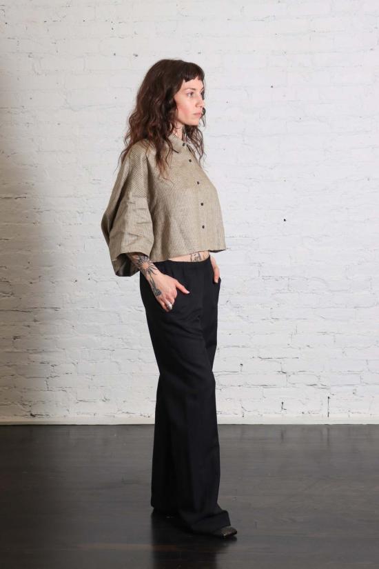  엔자 코스타 스트레이트 팬츠 트윌 에브리웨어 팬츠 블랙 - ENZA COSTA