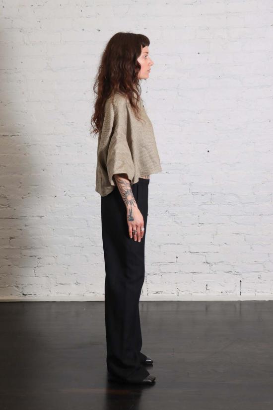  엔자 코스타 스트레이트 팬츠 트윌 에브리웨어 팬츠 블랙 - ENZA COSTA