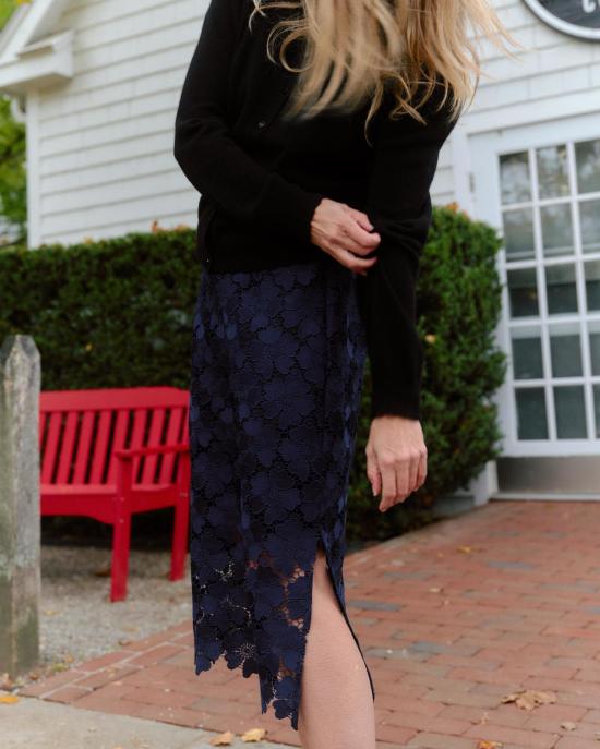  카르톨리나 미디 스커트 멀베리 - CARTOLINA