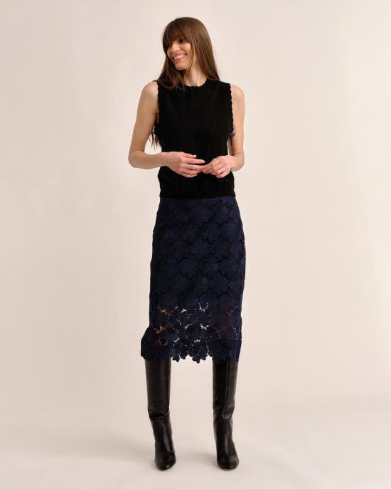  카르톨리나 미디 스커트 멀베리 - CARTOLINA