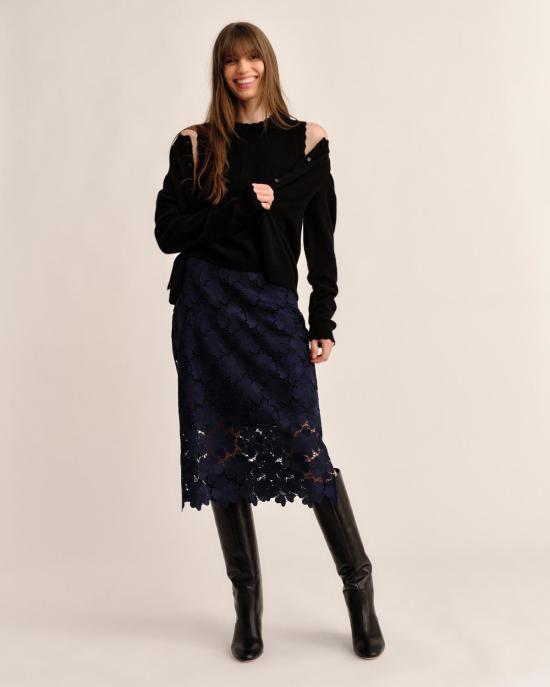  카르톨리나 미디 스커트 멀베리 - CARTOLINA